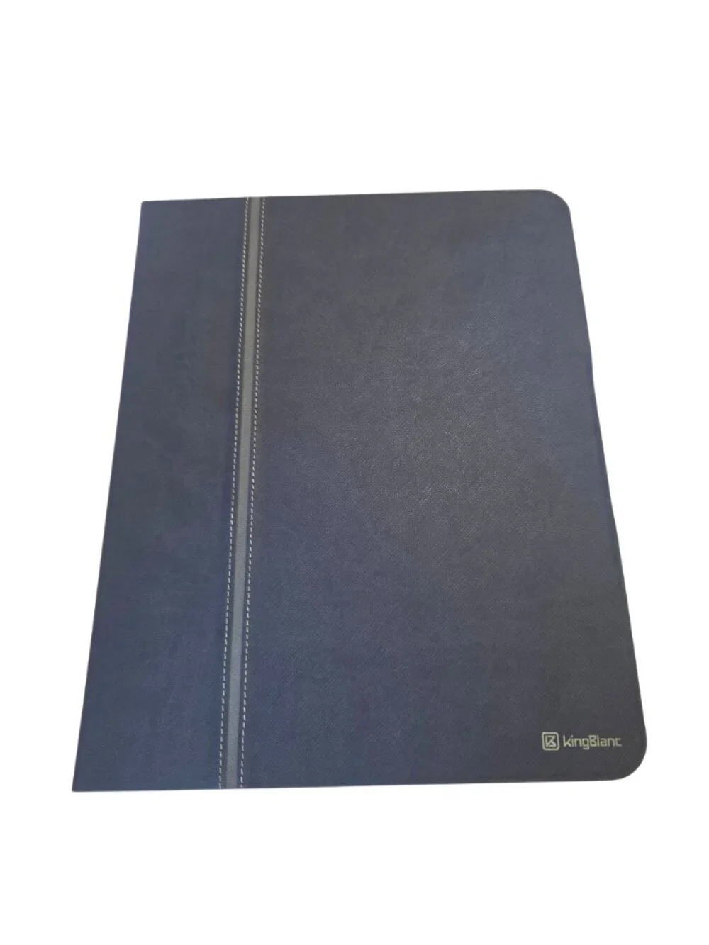 KingBlanc Case For iPad Air 13-Inch 2024-25 PU Leather Pencil Holder Blue Durabl